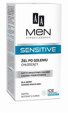 AA Men Sensitive Cooling After Shave Gel chłodzący żel po goleniu do skóry bardzo wrażliwej 100ml