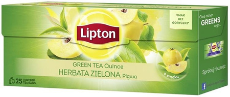 Lipton Green Tea herbata zielona Pigwa 25 torebek 40g