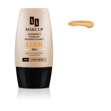 AA Make Up Lumi Silky Illuminating Foundation jedwabisty podkład rozświetlający 103 Light Beige 30ml