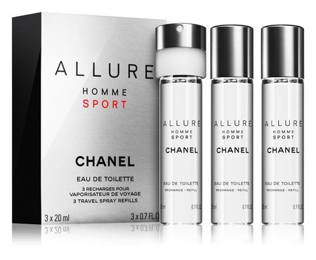 Chanel Allure Homme Sport woda toaletowa spray 20ml + wkład 2x20ml