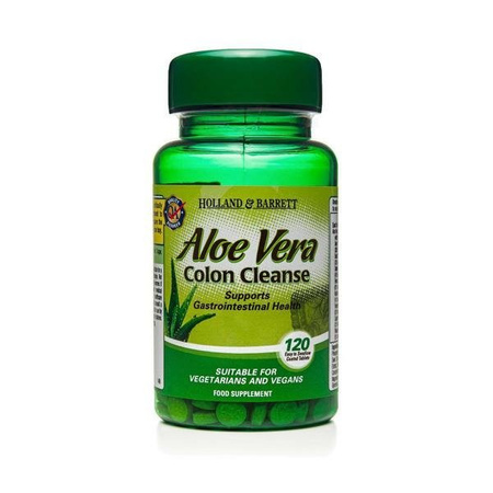 Holland & Barrett Aloe Vera 330mg oczyszczenie jelit suplement diety 200 tabletek