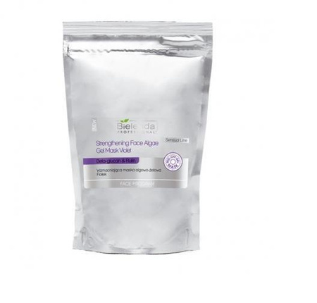 Bielenda Professional Strengthening Face Algae Gel Mask Violet wzmacniająca maska algowo żelowa Fiołek szaszetka 200g