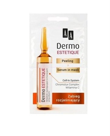 AA Cosmetics Dermo Estetique maseczka do twarzy 2-etapowy zabieg rozjaśniający 10ml