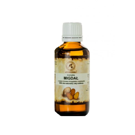 Aromatika 100% Pure & Nartural Sweet Almond Oil naturalny olejek migdałowy 50ml
