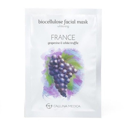 Calluna Medica France Whitening Biocellulose Facial Mask wybielająca maseczka w płachcie z biocelulozy 12ml