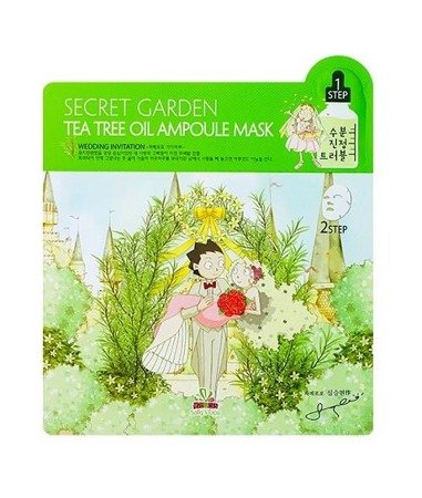 Sally's Box Secret Garden Tea Tree Oil Ampoule Mask nawilżająca maska w płachcie Tea Tree 21ml